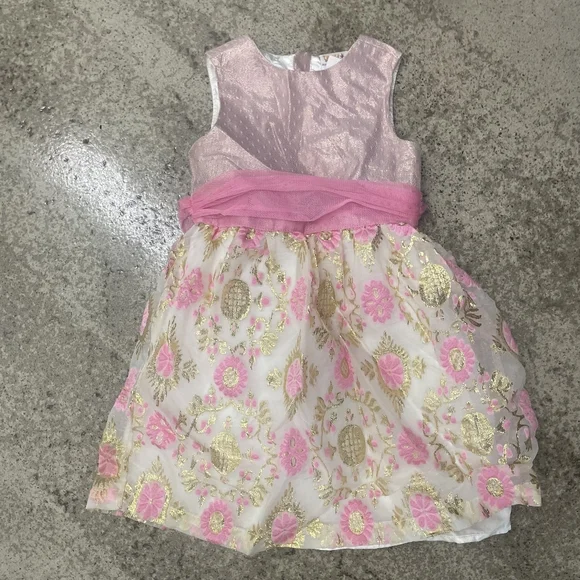 Dresses | Pink Toddler Girls Formal Dress Ribbon Belt | Poshmark